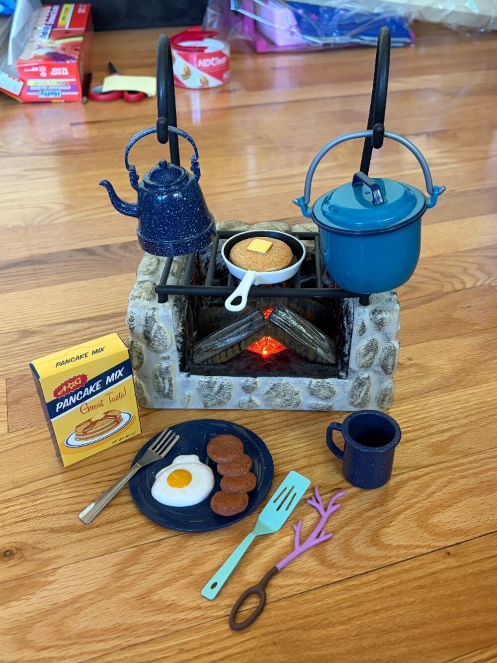 American Girl Doll Maryellen’s Campfire Cooking Set COMPLETE - Retired BeForever